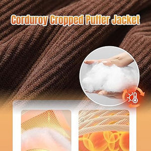 Faible MOQ OEM, manteau matelassé pour femme, fabrication sur mesure, hiver chaud, respirant, confortable, rembourrage en coton, coque en nylon, traitement brut - Product Image 4