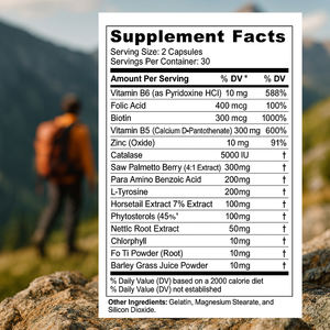 Complément alimentaire OEM à succès pour cheveux gris : capsules de soutien naturel pour la repousse des cheveux - Product Image 6