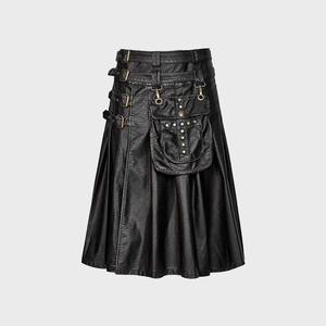 Hot Selling New Style Men's Leather Kilts High Quality OEM/ODM for Sale Best Price Private Label Wholesale Adults Custom Logo - Product Image 1