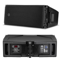 Système de sonorisation professionnel, enceinte active Line Array à double haut-parleur de 10 pouces, 2 voies, bi-amplifiée, double haut-parleur de graves de 10 pouces (haute puissance)