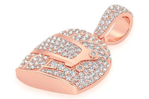 Collier de casque de course personnalisé tendance SHRAMAN DIAMOND, or massif 10 carats plaqué rhodium, pendentif en diamant naturel, hip hop, sport, motard - Product Image 6