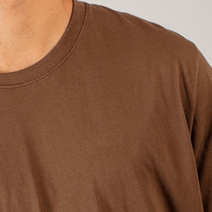 T-shirt pour homme 100% coton, logo personnalisé, design de qualité, col rond côtelé, surdimensionné, épaules tombantes, streetwear, blanc, pour t-shirt pour homme - Product Image 5