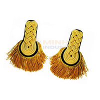 Épaulettes élégantes en tissu de haute qualité avec épingle de sûreté pour uniformes d'hôtellerie et de service, ajustement réglable
