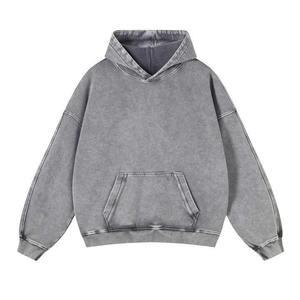 Vente en gros du meilleur service OEM de sweat à capuche délavé à l'acide de bonne qualité pour hommes imprimé sur mesure à manches longues pour l'hiver à vendre - Product Image 5