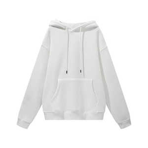 Sudaderas con capucha de algodón 100% cálidas de invierno para hombre OEM patrón sólido con logotipo frontal último diseño y nuevas tendencias de Pakistán - Product Image 2