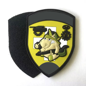 Patch en PVC de haute qualité, tissu sergé, personnalisé, 3D, à coudre, patchs en toile PVC à repasser pour chapeaux et vêtements, patch en PVC en caoutchouc léger - Product Image 1