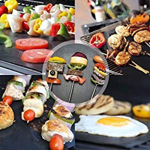 Tapis <span class=keywords><strong>de</strong></span> gril résistants antiadhésifs, gril extérieur <span class=keywords><strong>de</strong></span> <span class=keywords><strong>barbecue</strong></span> et tapis <span class=keywords><strong>de</strong></span> cuisson-Accessoires <span class=keywords><strong>de</strong></span> grillade <span class=keywords><strong>de</strong></span> <span class=keywords><strong>barbecue</strong></span> réutilisables et faciles à nettoyer - Product Image 5