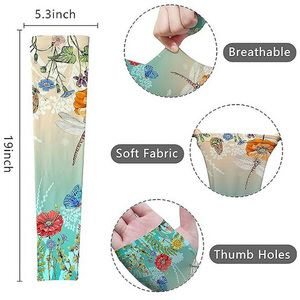 Manchons de bras de protection UV pour les sports de plein air offrant une sécurité solaire et un tissu respirant - Product Image 4