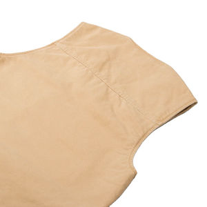 Gilet en jean décontracté de couleur unie de grande taille pour hommes, automne, logo personnalisé, fourniture directe par l'usine, design unisexe de haute qualité - Product Image 6