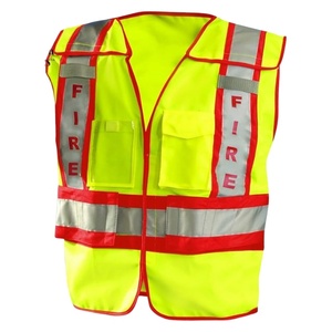 Mens Hi Vis Construction Safety Vest Mesh Reflective Multi Pocket High Visibility Safety Vest - Product Image 1