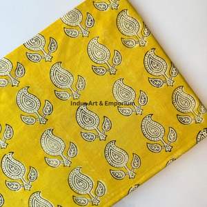 Block Print Cotton Cambric 60X60 <b>Running</b> Fabric Traditional Jaipuri Print Cotton Fabric - Product Image 2