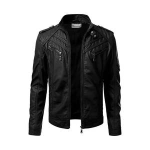 แจ็กเก็ตหนังลำลองสำหรับผู้ชายเสื้อแจ็กเก็ตหนังแท้สำหรับผู้ชายขนาดพลัสไซส์สำหรับฤดูหนาว - Product Image 5