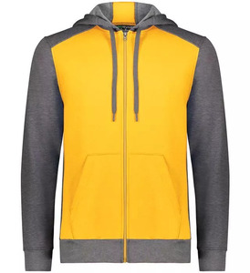 Sweat-shirt à capuche zippé personnalisé pour hommes, de haute qualité, 100% coton respirant, avec poche, pour l'automne, tailles personnalisées - Product Image 2