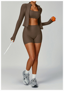 Activia sujetador de Yoga ligero transpirable de alta calidad personalizable ropa activa ropa de gimnasio para mujeres conjuntos de Yoga de manga larga - Product Image 3