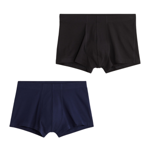 Custom Logo <b>Boxer</b> Shorts for <b>Men</b> Good Absorbency Summer Clothing 93% Polyester 7% Spandex Mid-Rise Underwear Garment - Product Image 1