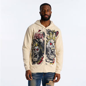 Sweat-shirts en coton mélangé de qualité supérieure, dernier design, nouvelle arrivée, fermeture éclair, impression sur écran pour homme, sweat-shirts à fermeture éclair pour homme, 100% coton molleton - Product Image 2