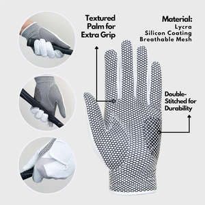 Gants de golf élégants en peau de mouton pour hommes avec poignées complètes aux couleurs et tailles personnalisables - Product Image 6