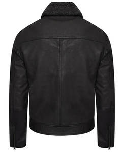 Wholesale Nubuck Trucker Cow-Hide Leather <b>Jackets</b> for <b>Mens</b> Customized High Quality Breathable Lambskin Leather <b>Jacket</b> - Product Image 6