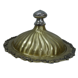 Plat de service de nourriture en acier inoxydable fait à la main pour mariage et hôtel vaisselle S plat au prix de gros - Product Image 1