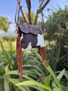 Sac à main en cuir de vachette occidental, nouveau design, artisanal, sculpté à la main, avec franges, style bohème vintage, fait à la main, élégant, sac à bandoulière - Product Image 3