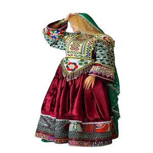 Dernières robes KUCHI brodées à la main pour femmes afghanes au tarif de gros pour les mariages et les fêtes Robes afghanes traditionnelles 2025 - Product Image 2