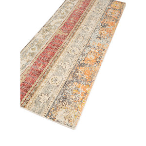 Erbe Ivory Hand Knotted Wool <b>Rugs</b> Striped and Abstract Pattern 9x12 Rectangle Hallway for Living Room Gs-7180 - Product Image 2
