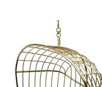 Fauteuil suspendu New Vision Contemporary 100% fait main en fer/acier |   Chaise suspendue d'intérieur moderne |   Design de cage de luxe
