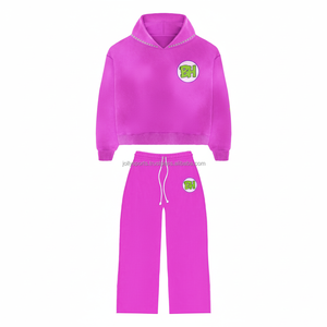 Premium <b>Fleece</b> Tracksuit 360 GSM Soft Cotton Blend Fabric Breathable Thick Material <b>Navy</b> Blue Custom Logo Tracksuit - Product Image 1