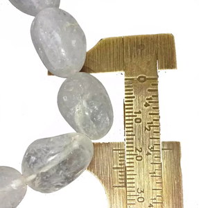 Pulsera de cuarzo de cristal indio para hombre y mujer, brazalete de piedras preciosas naturales, regalo de meditación - Product Image 2