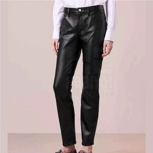 Pantalons en cuir pour femmes de haute qualité, vêtements décontractés, couleur unie, best-sellers, streetwear, pantalons en cuir pour femmes - Product Image 6