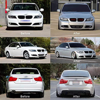 Kit Carrosserie E90 LCI MT Style pour BMW Série 3 E90 LCI, avec Pare-Chocs Avant et Arrière, Années 2009-2011