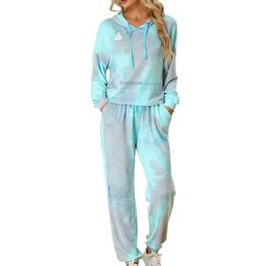 Mujer Tie Dye Sweatsuit Made Sublimación Impreso Precio al por mayor Nuevo diseño Chándales de mujer - Product Image 1