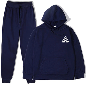 Custom High Quality Winter Cotton Fleece Tracksuit Unisex Hoodie <b>Jogger</b> <b>Set</b> Oversized Pullover Drawstring Closure Sweatpants - Product Image 1