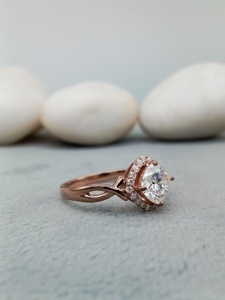 แหวนเพชรโมอิสสำหรับงานแต่งงานงานครบรอบงานปาร์ตี้ของขวัญทำจากเงิน925 14K 18K ทันสมัยตาม100% สั่ง - Product Image 2