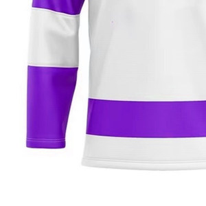 Último producto, impresión por sublimación, secado rápido, OEM, deportes, hombres, cuello en V, rayas, talla grande, hombres, camisetas de hockey sobre hielo y camisetas - Product Image 4