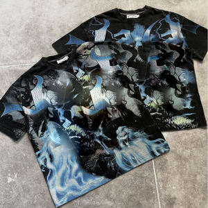 T-shirt graphique surdimensionné de qualité supérieure pour hommes avec dessin animé Hip Hop Legends inspiré Streetwear Urban Fashion Style - Product Image 6