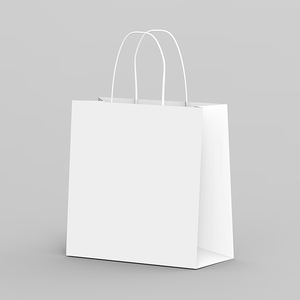 Sacs en papier kraft recyclables jetables de haute qualité fabriqués sur mesure Impression flexographique Style de luxe pour restaurants Logo personnalisé bas - Product Image 1