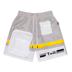 2025 Custom Logo Men's High Street Cotton Mesh <b>Beach</b> Shorts Eco-Friendly <b>Windbreaker</b> Anti-Wrinkle Feature OEM Service Available - Product Image 4