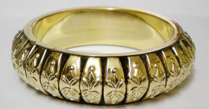 Luxury Designer Hammered Texture White Copper <b>Bangle</b> <b>For</b> <b>Men</b> And Women Stylish <b>Silver</b> Color Adjustable Open Cuff Bracelet - Product Image 3