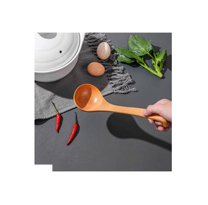 Cuchara de sopa de madera de alta calidad cucharón cena restaurante mango de madera tenedor y cuchara al mejor precio - Product Image 3