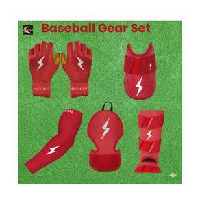 Set Completo di Attrezzatura da Baseball con Loghi Personalizzati: Guanti, Manicotti, Protezioni per il Palmo - Product Image 1