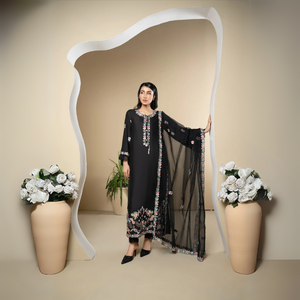 Style indien pakistanais décontracté Salwar Kameez robe de soirée pakistanaise prêt à l'emploi dames coton costume cousu élégant femme robes - Product Image 1