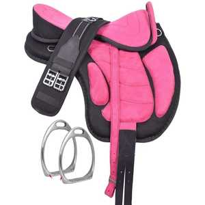 Venta al por mayor fabricante de la mejor calidad personalizable Freemax English Western Saddle Treeless con circunferencia de cuero a juego gratis - Product Image 1