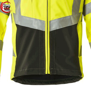 Vestes de sécurité personnalisées, chaudes et coupe-vent, réfléchissantes haute visibilité, Softshell avec poche - Product Image 4