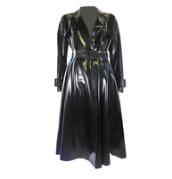 Trench-coat en cuir marron de qualité supérieure pour femmes longue fourrure hiver tendance Style en cuir véritable personnalisable veste pour hommes