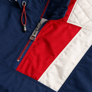Veste coupe-vent pour homme avec logo personnalisé | Anorak léger à enfiler |   Veste à capuche pour la randonnée et la course en plein air |   Fournisseur en gros - Product Image 6