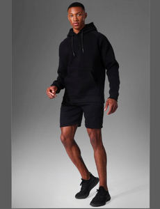 Ensemble sweat à capuche et short pour homme Ensemble décontracté style sport Vêtements personnalisés pour homme avec logo Ensemble sweats à capuche et short - Product Image 4
