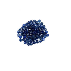 Saphir bleu naturel non traité, rondes calibrées de 3 mm et 4 mm, opale et aigue-marine taillées en ovale radiant, pierres précieuses bleues - Product Image 4