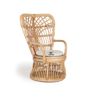 Sillas de mimbre de ratán para niños, muebles naturales para sala de estar, decoración del hogar, diseño minimalista duradero - Product Image 1