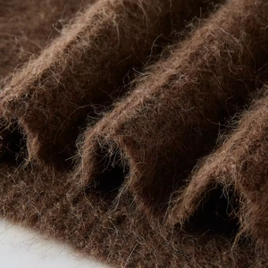 Sweat-shirt en mohair tendance, vêtements d'automne, pulls en mohair, col rond, qualité supérieure, moelleux, anti-rétrécissement, pull pour homme - Product Image 2